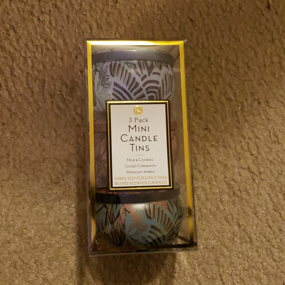 Huntington Home 3 Pack Mini Candle Tins
